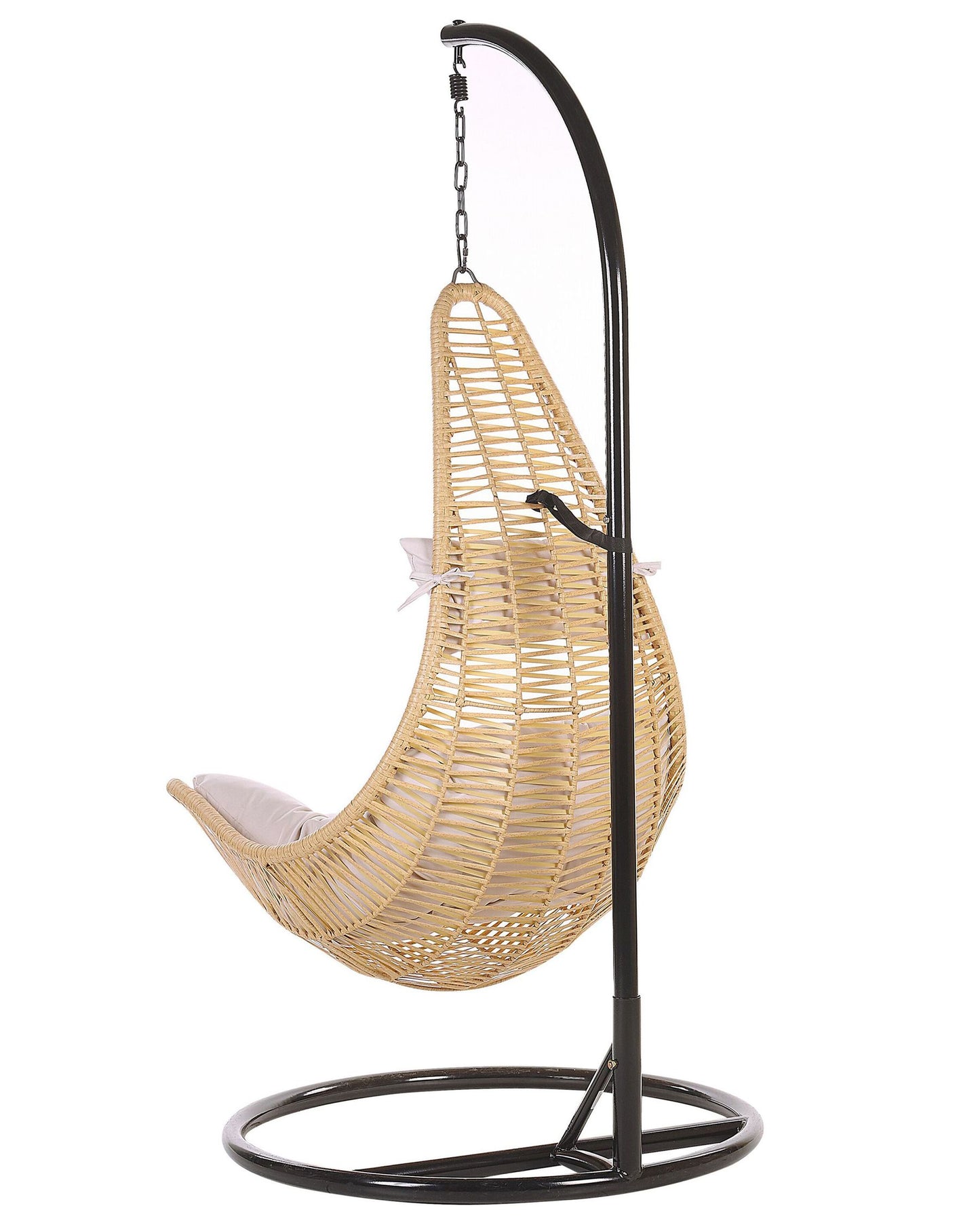 Hanging Chair with Stand ATRI II PE Rattan Natural