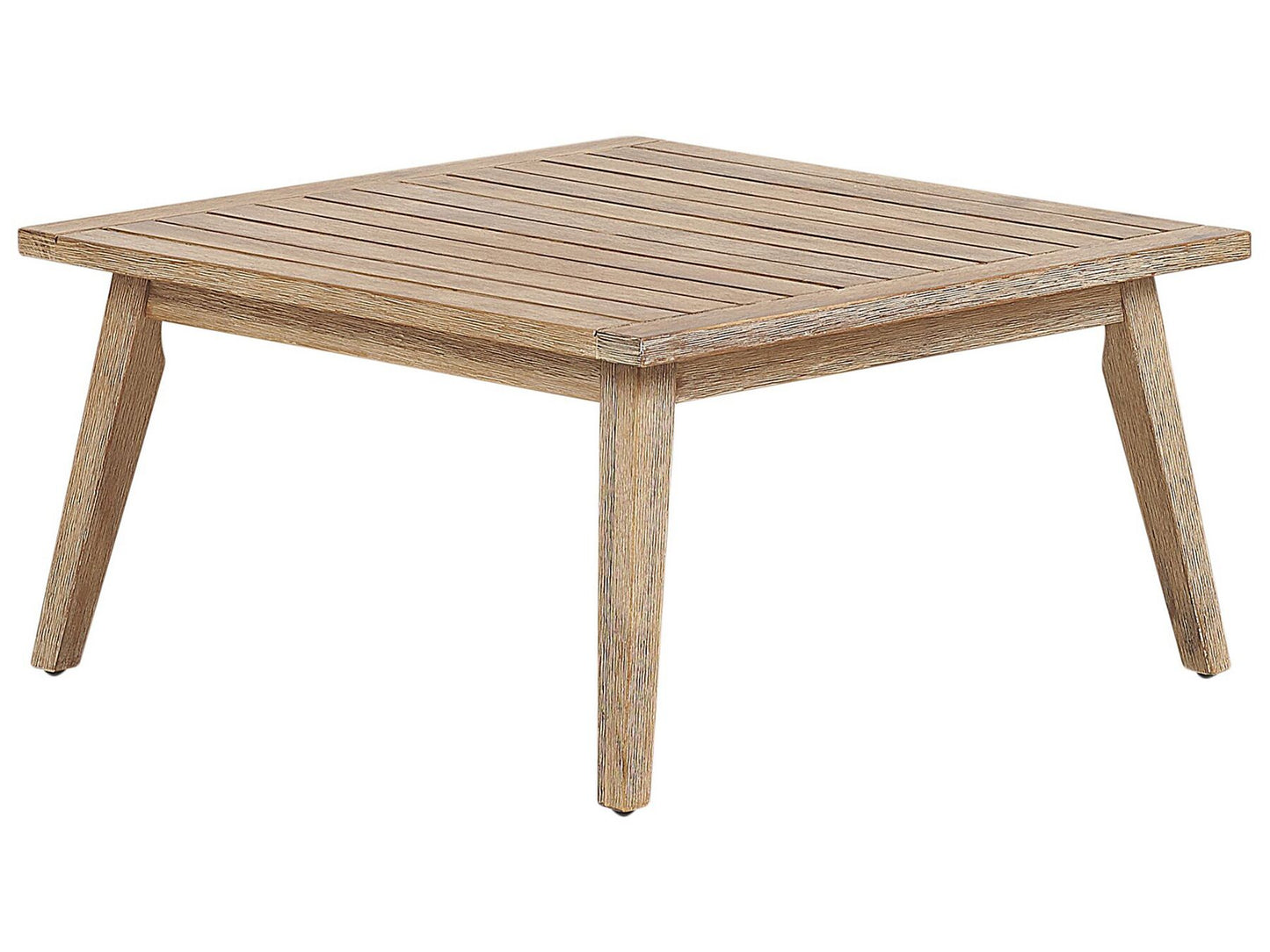 Garden Corner Sofa with Table 5 Seater ALCAMO Left Hand Acacia Wood Black