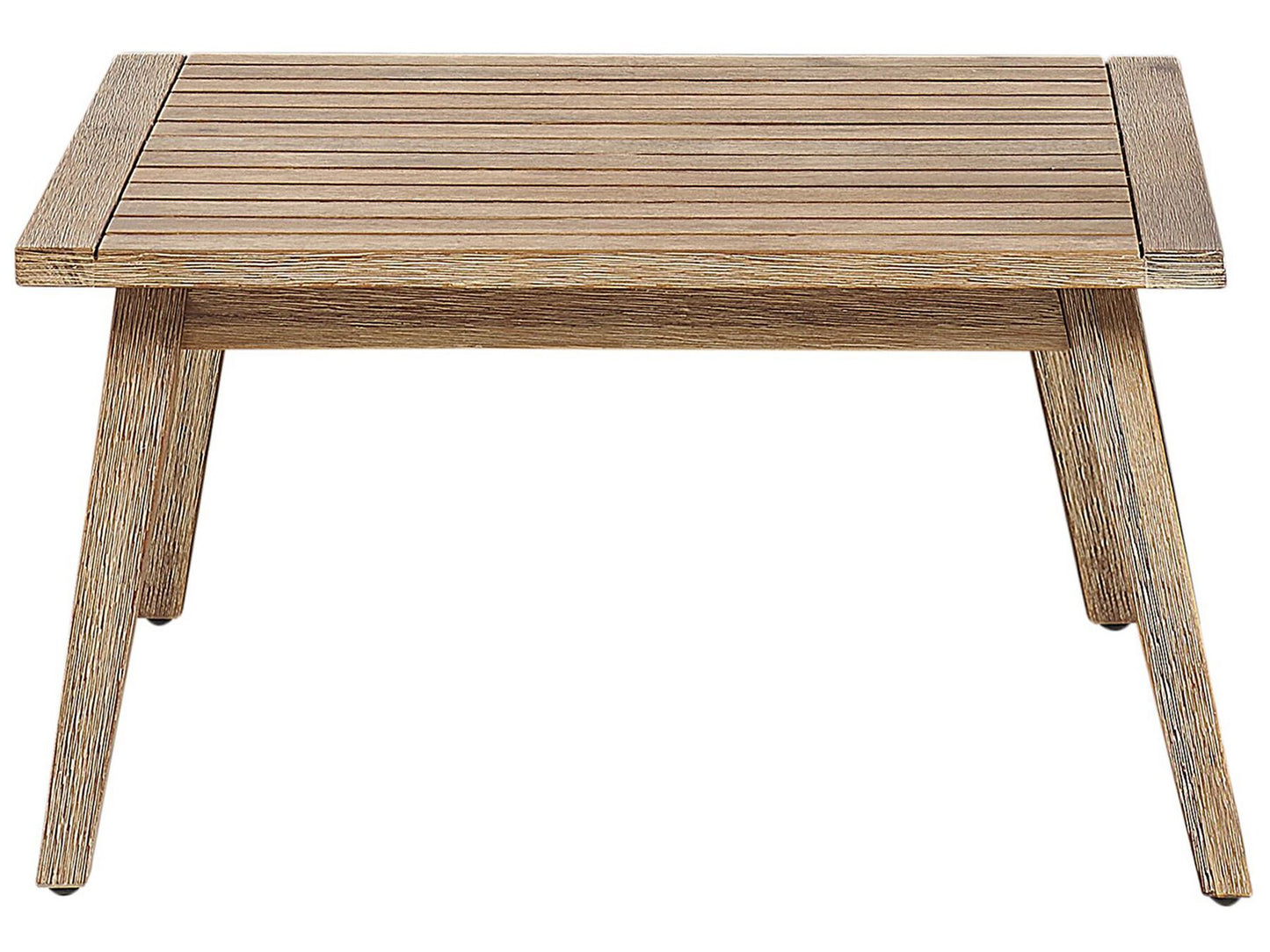 Garden Corner Sofa with Table 5 Seater ALCAMO Left Hand Acacia Wood Black