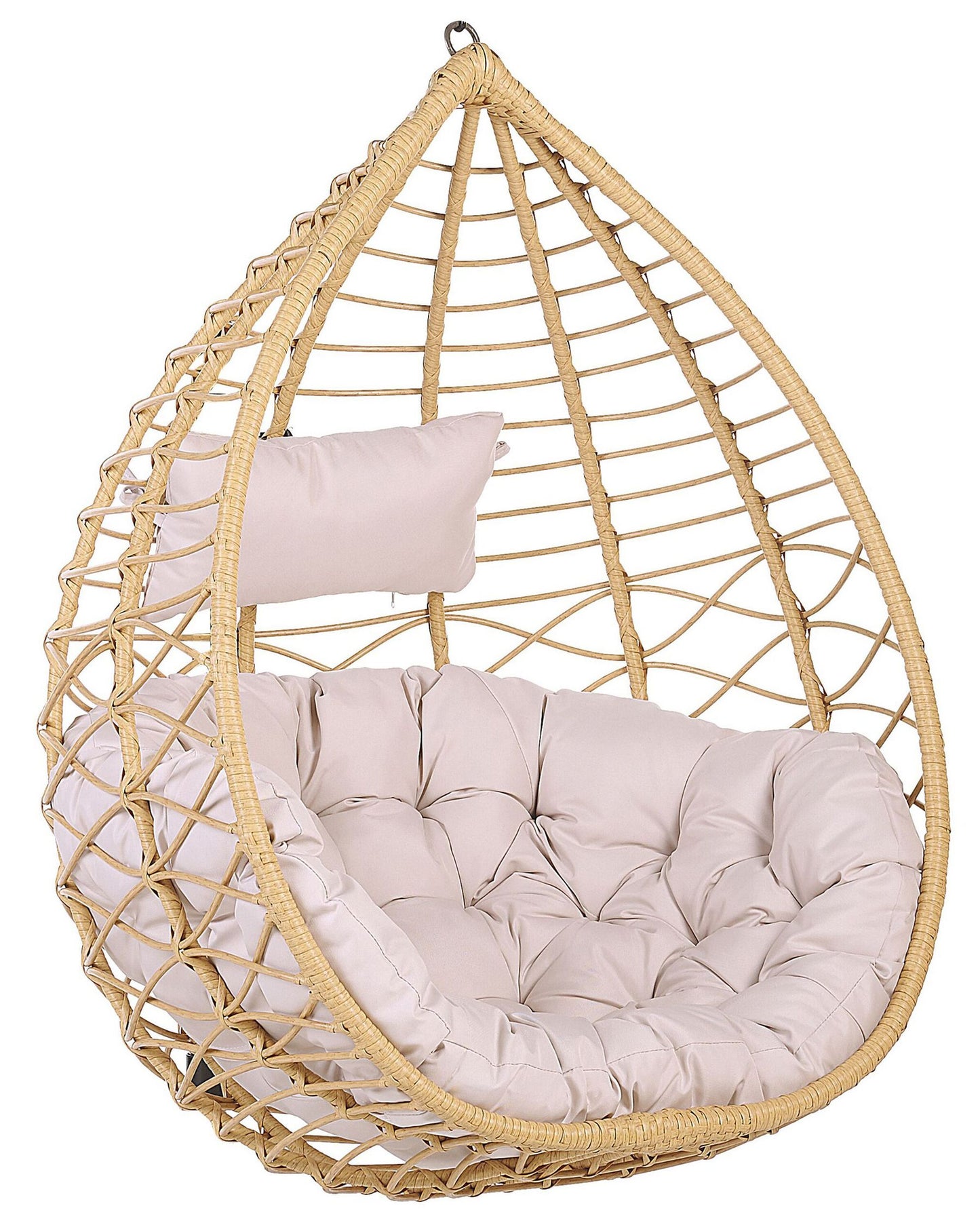 Hanging Chair with Stand ARSITA PE Rattan Natural
