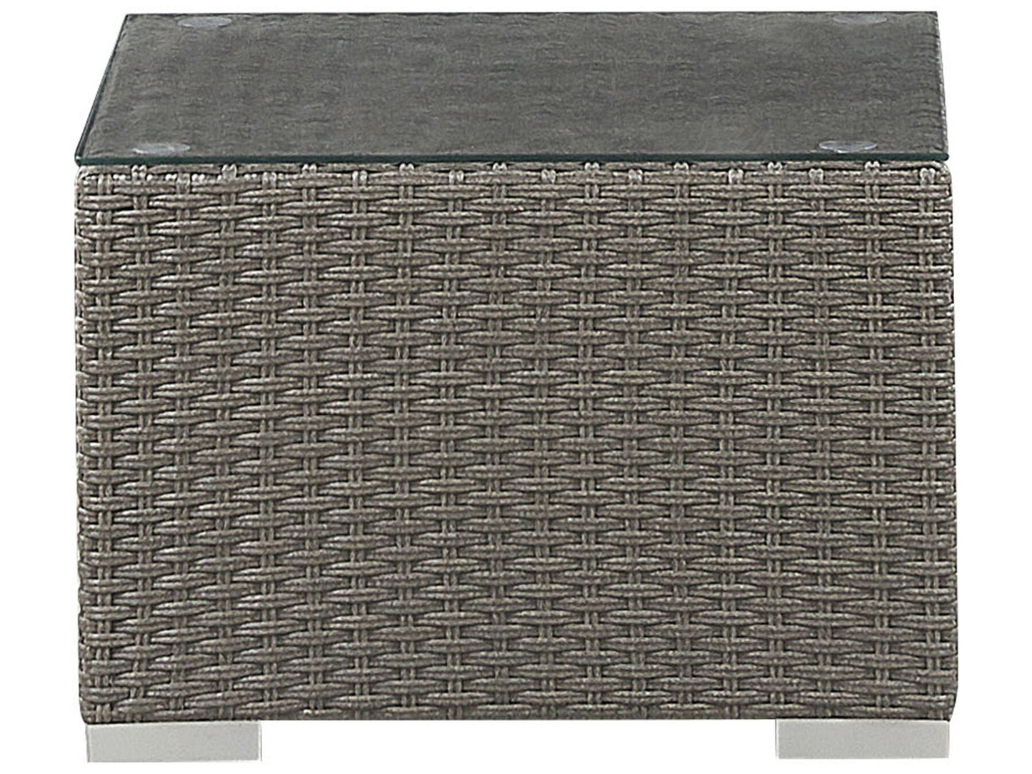 Garden Lounge Set with Table 8 Seater MAESTRO Modular PE Rattan Taupe