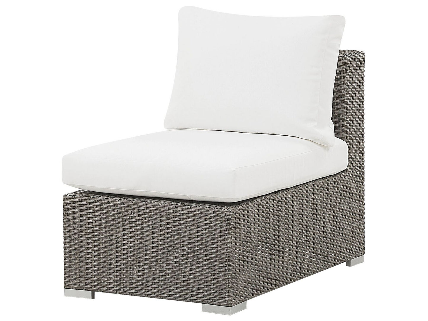 Garden Lounge Set with Table 8 Seater MAESTRO Modular PE Rattan Taupe