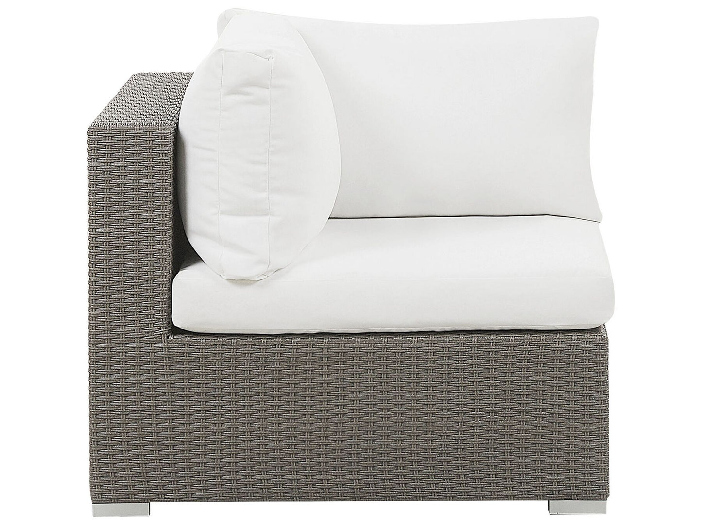 Garden Lounge Set with Table 8 Seater MAESTRO Modular PE Rattan Taupe