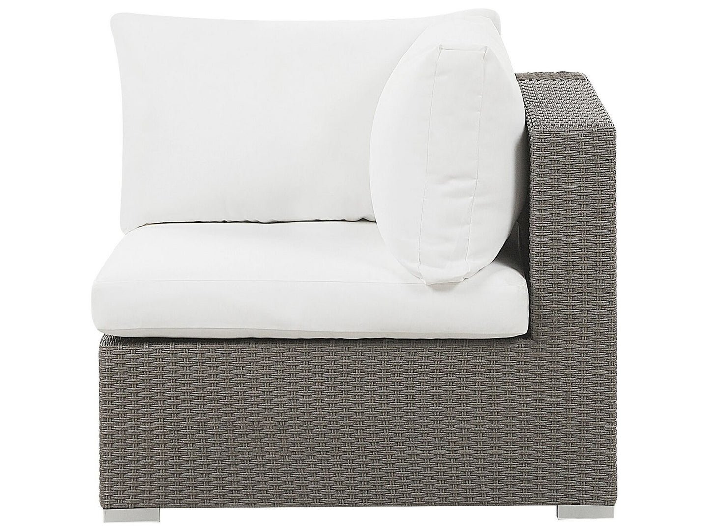 Garden Lounge Set with Table 8 Seater MAESTRO Modular PE Rattan Taupe