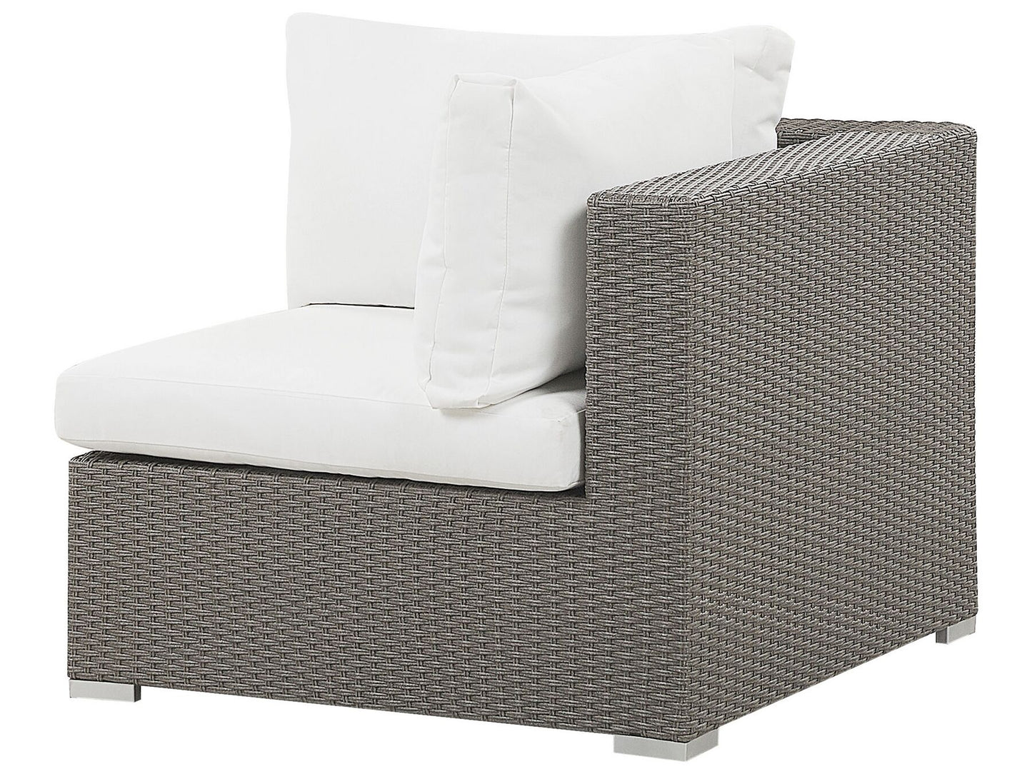 Garden Lounge Set with Table 8 Seater MAESTRO Modular PE Rattan Taupe