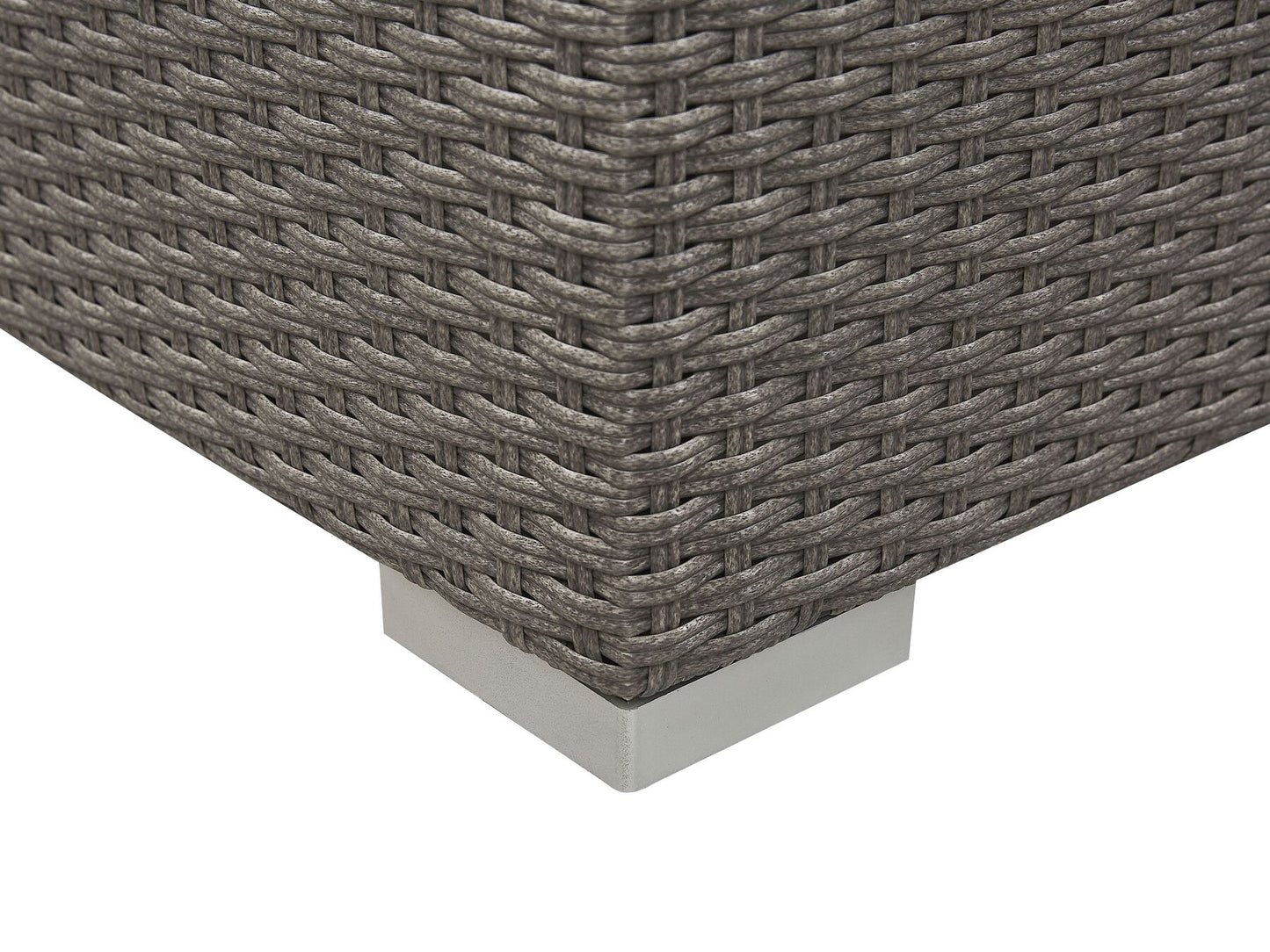Garden Lounge Set with Table 8 Seater MAESTRO Modular PE Rattan Taupe
