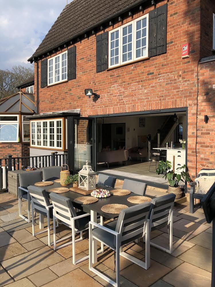 Garden Dining Set 6 Seater PANCOLE with Cushions Metal Grey