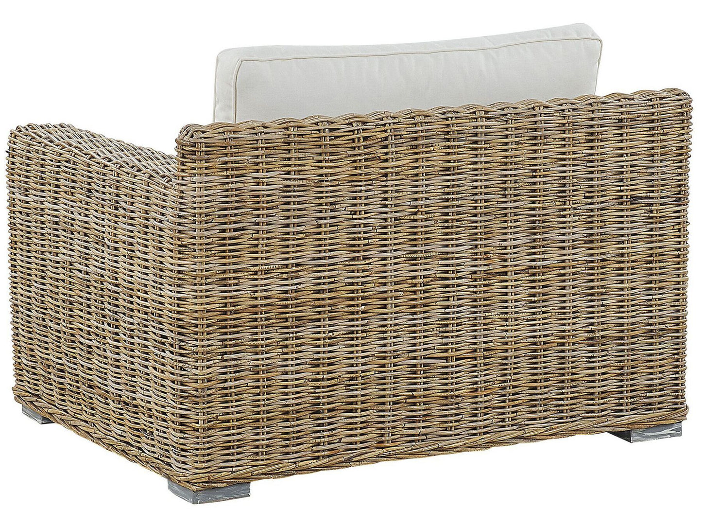 Garden Sofa Set 4 Seater ARDEA Rattan Light Brown