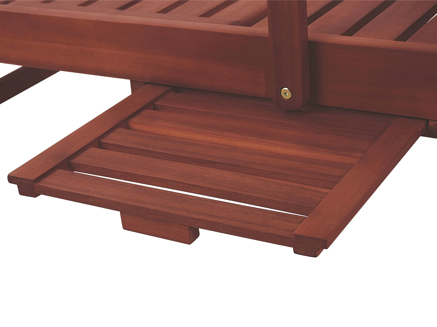 Sun Lounger TOSCANA Reclining Acacia Wood Dark Brown