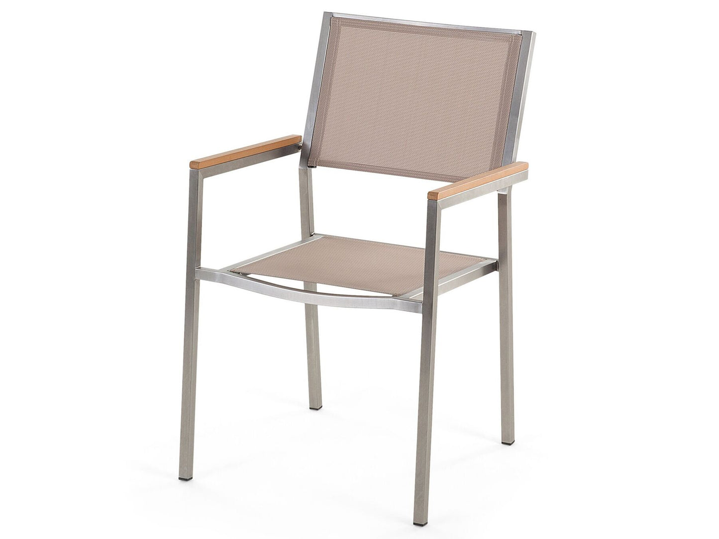 Garden Dining Set 6 Seater GROSSETO Eucalyptus Wood Brown/ Beige