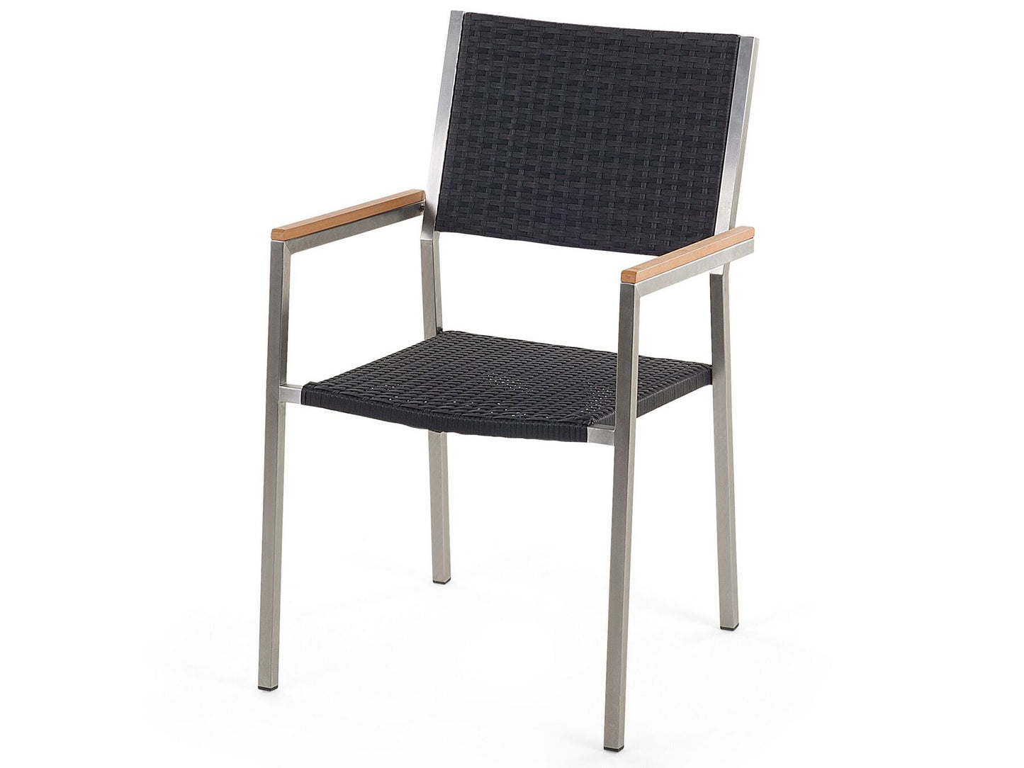 Garden Dining Set 8 Seater GROSSETO Eucalyptus Wood Brown/ Black
