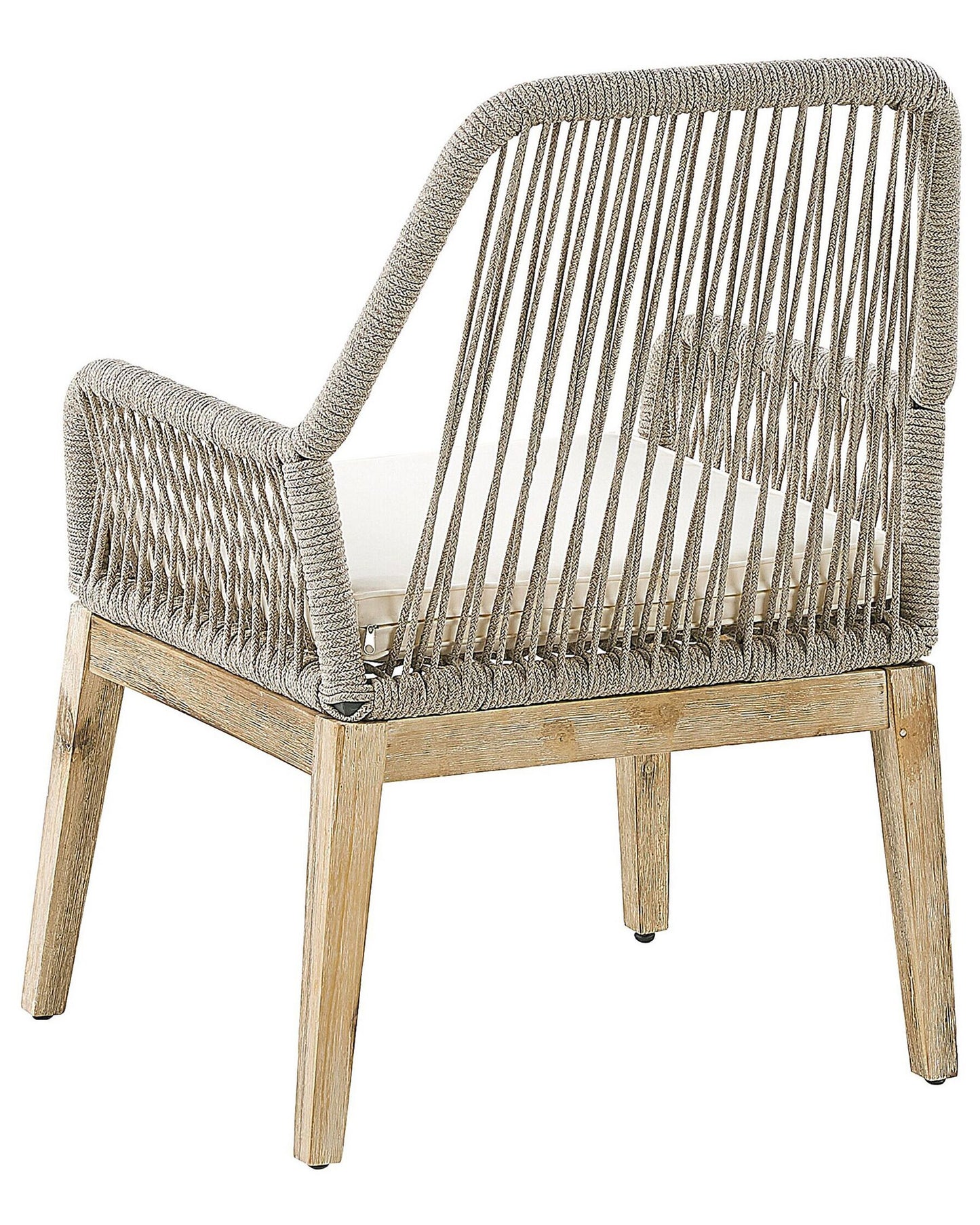 Set of 2 Garden Chairs with Cushions OLBIA Beige