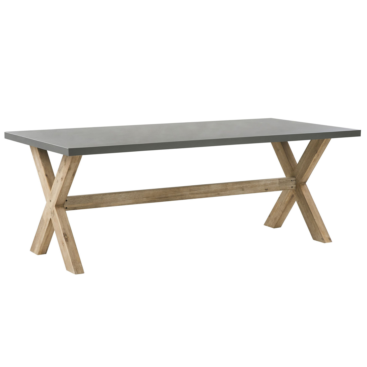 Garden Dining Set with Benches and Stools 8 Seater OLBIA Concrete Grey