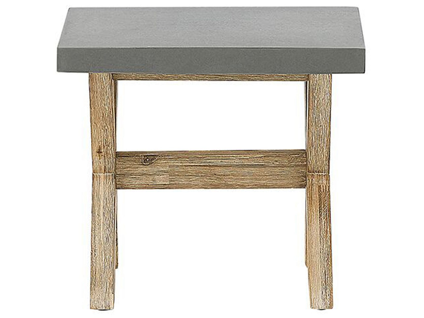 Garden Dining Set with Benches and Stools 8 Seater OLBIA Concrete Grey