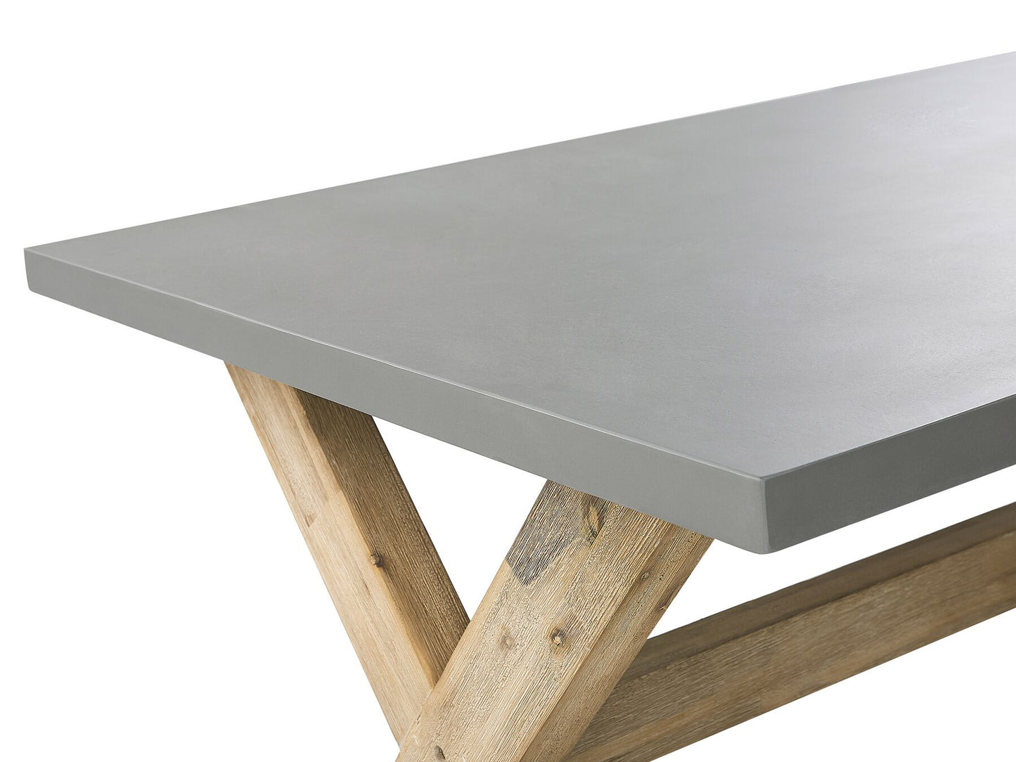Garden Dining Set with Stools 6 Seater OLBIA Concrete Grey