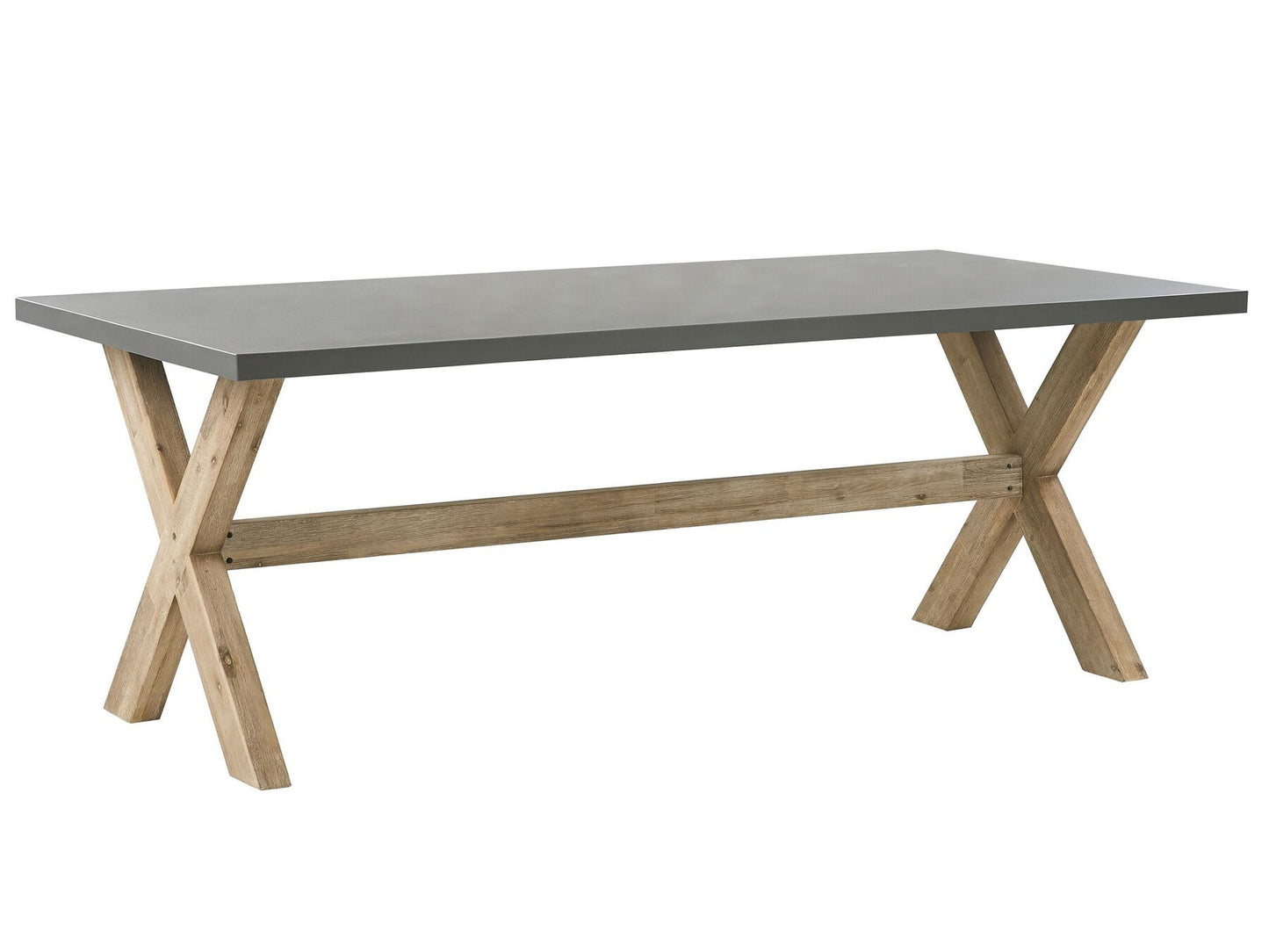 garden dining set 6 seater olbia with cushions concrete beige