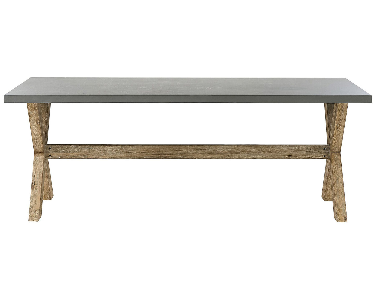 garden dining set 6 seater olbia with cushions concrete beige