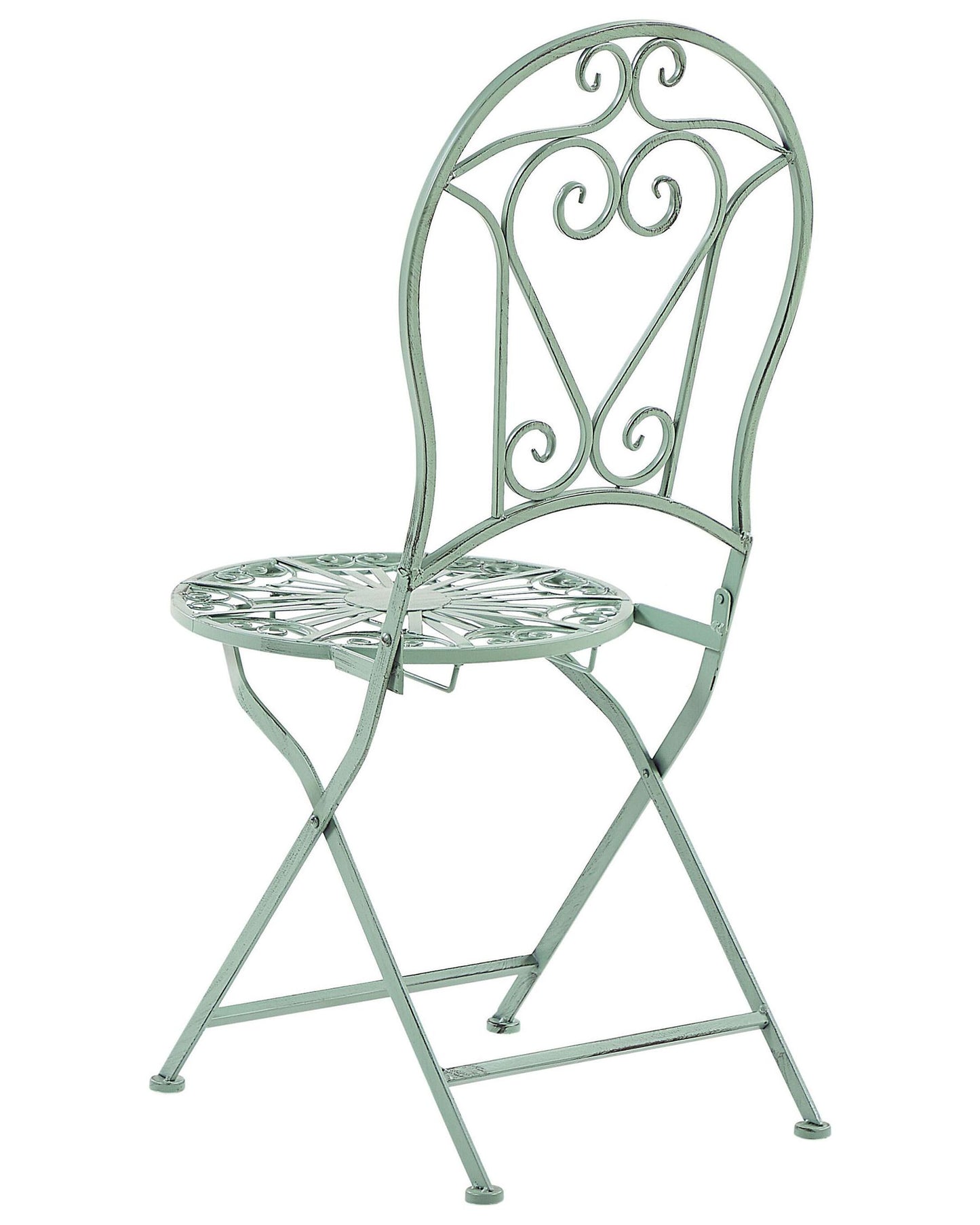 Set of 2 Garden Chairs TRENTO Metal Light Green