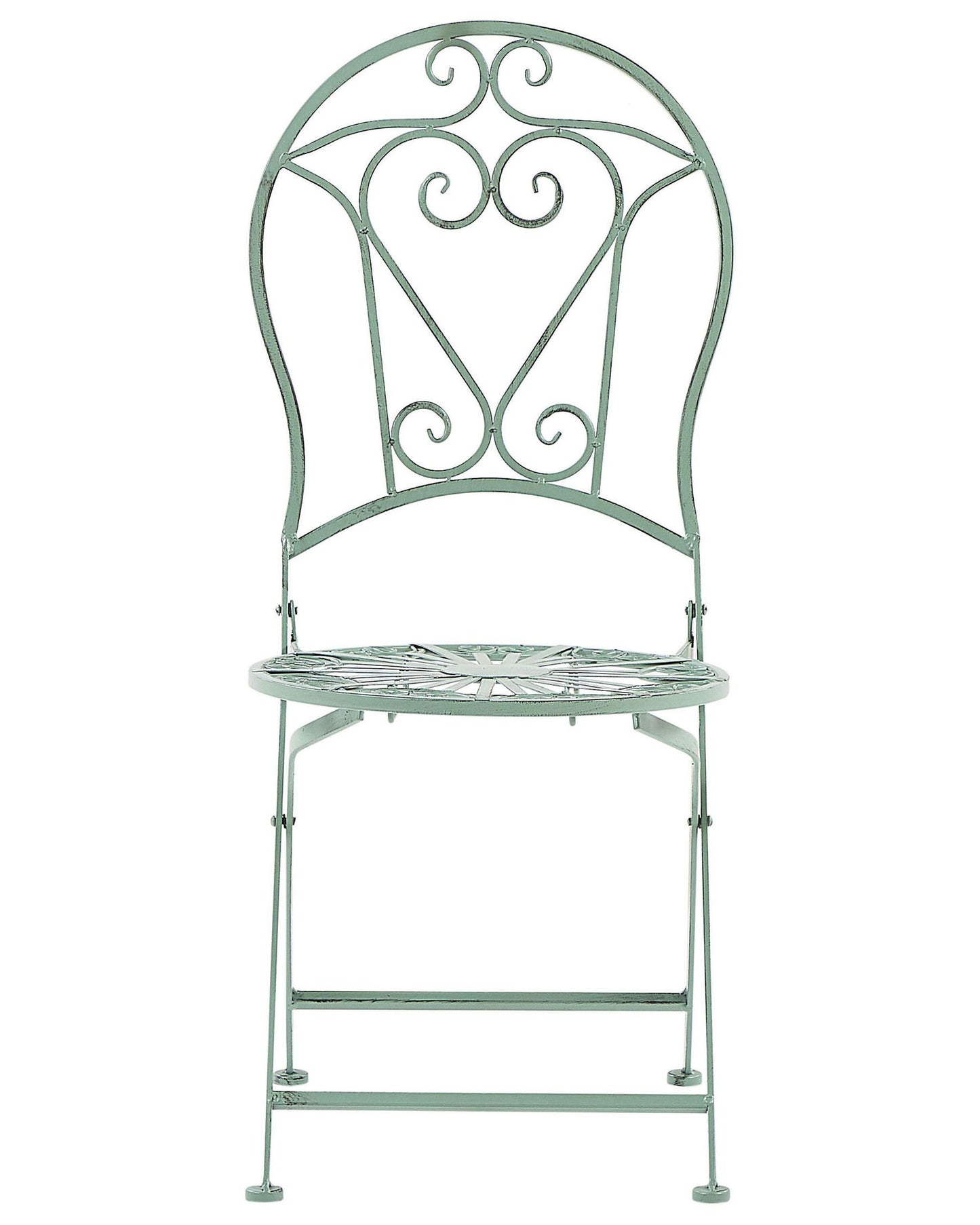 Set of 2 Garden Chairs TRENTO Metal Light Green