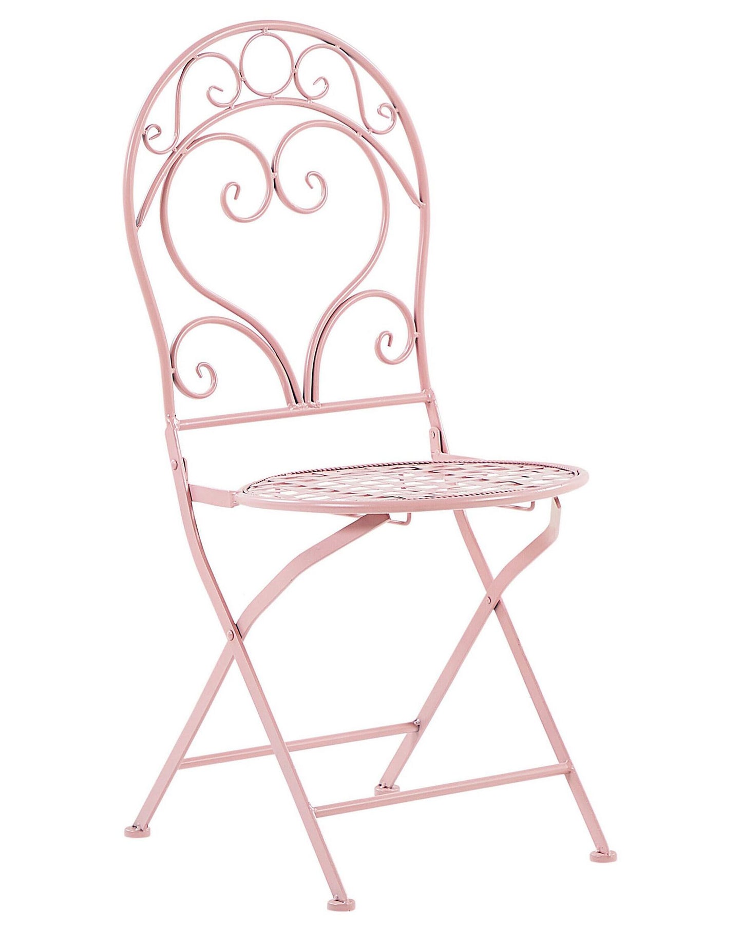 Set of 2 Garden Chairs ALBINIA Metal Pink