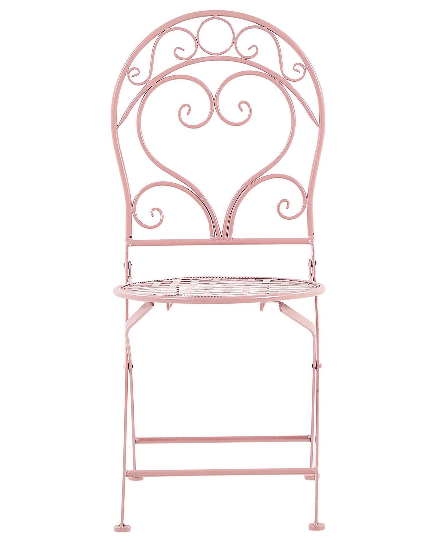 Set of 2 Garden Chairs ALBINIA Metal Pink