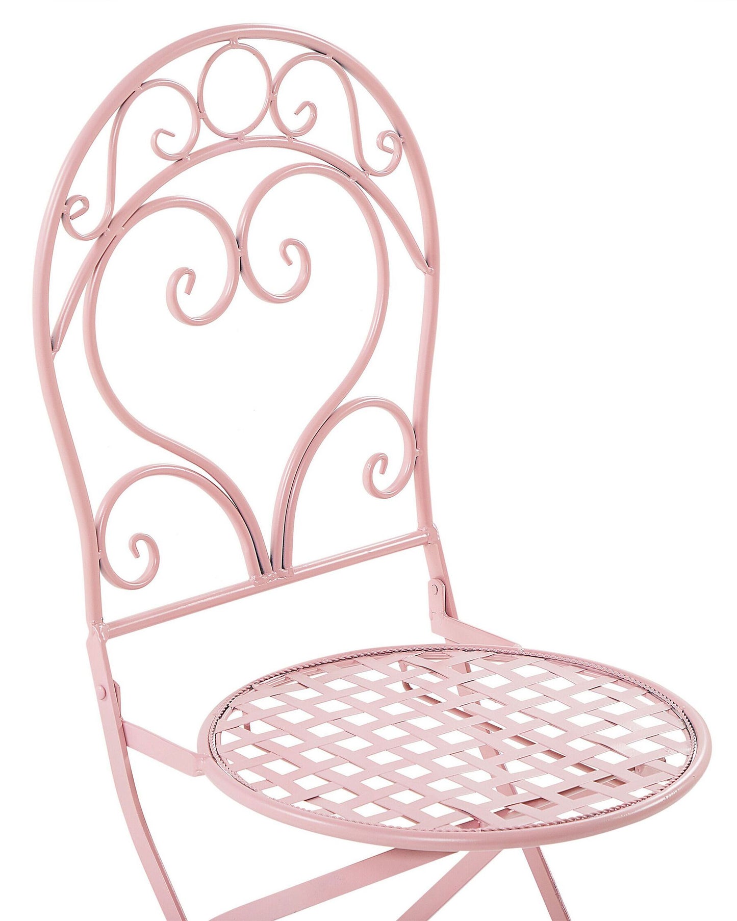 Set of 2 Garden Chairs ALBINIA Metal Pink