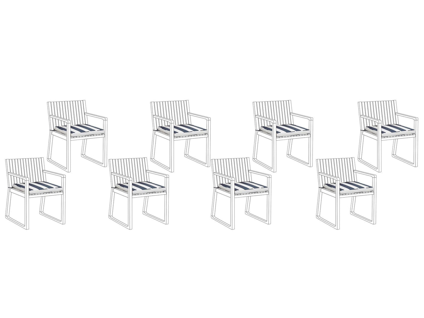 Garden Chair SASSARI Acacia Wood Brown