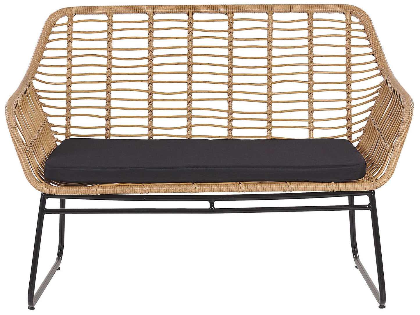 Garden Lounge Set with Table 4 Seater MINORI PE Rattan Beige