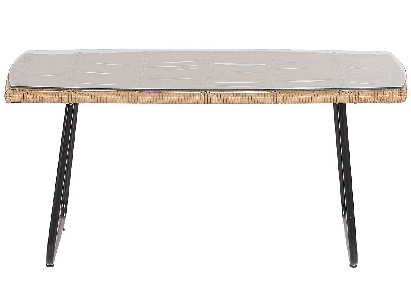 Garden Lounge Set with Table 4 Seater MINORI PE Rattan Beige