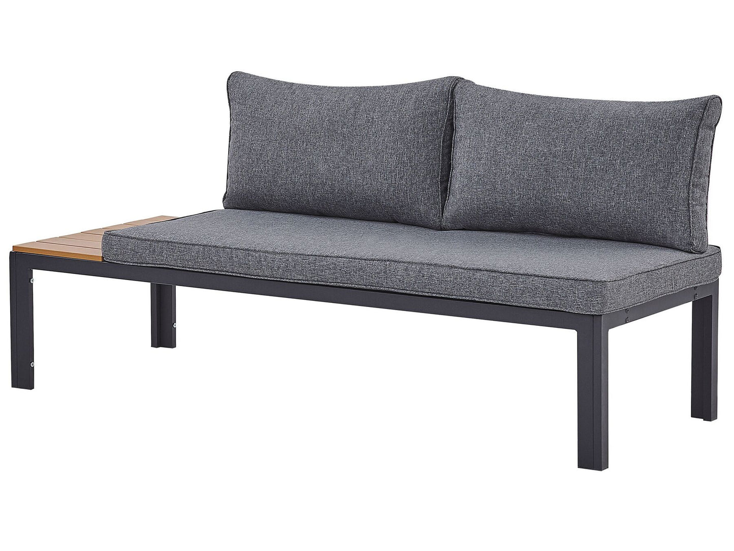 Garden Corner Sofa with Table 4 Seater PIENZA Right Hand Modular Grey