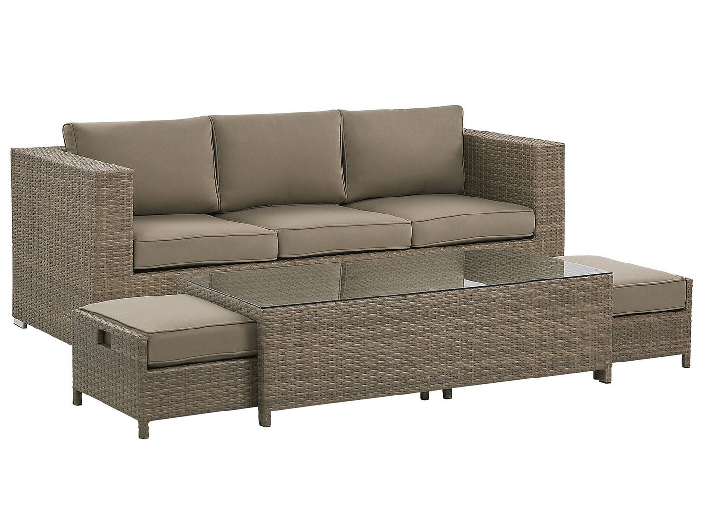 garden sofa 2 seater susua rattan natural