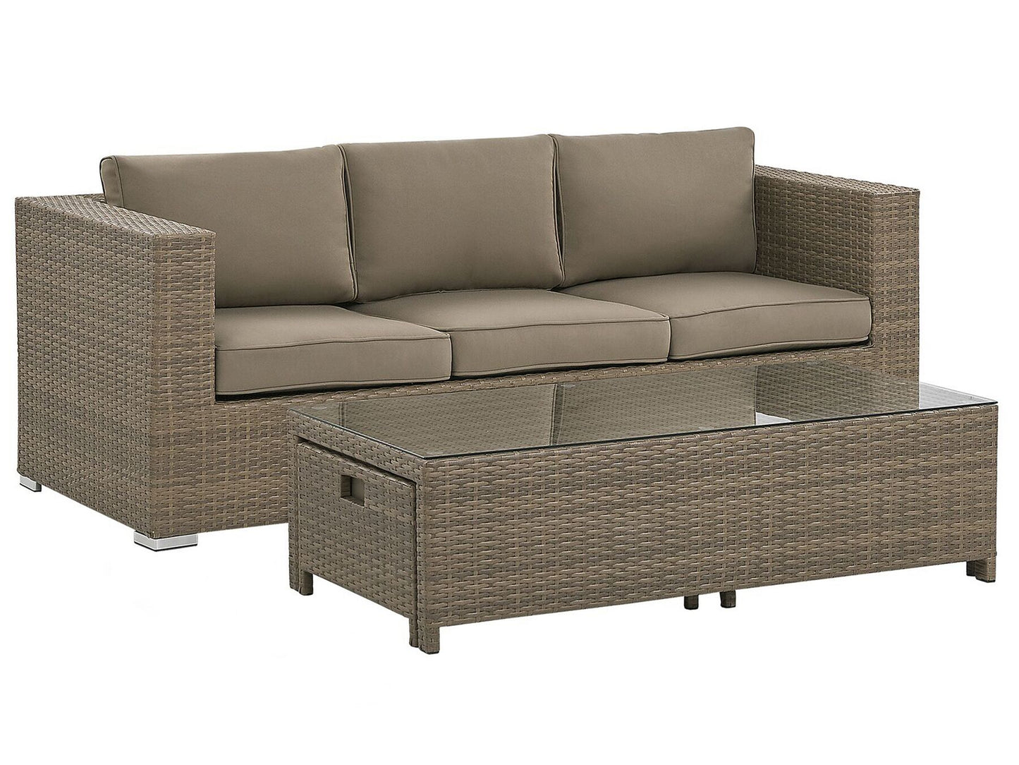 garden sofa 2 seater susua rattan natural