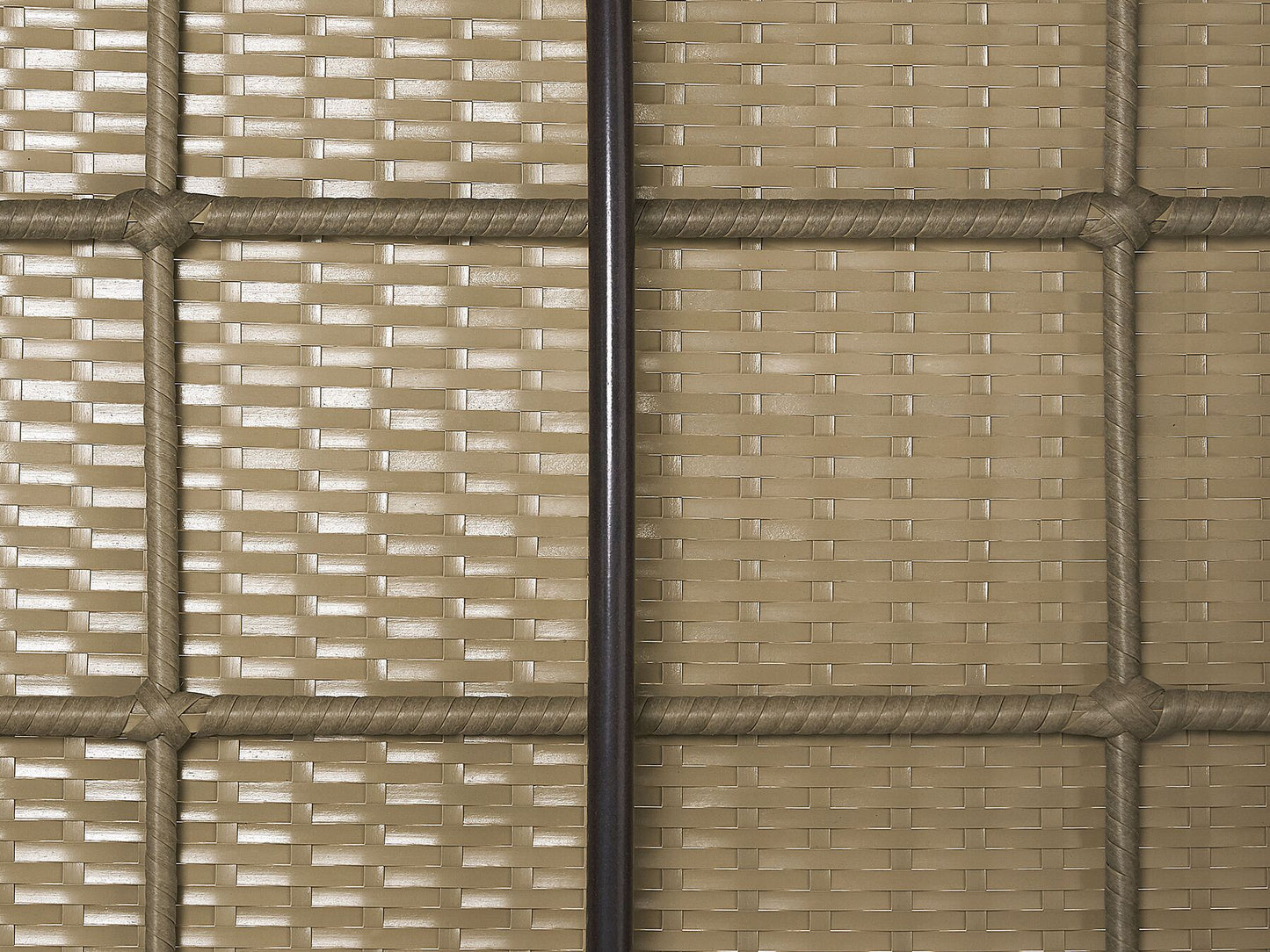 Garden Lounge Set with Table 2 Seater NOTO Modular PE Rattan Light Brown