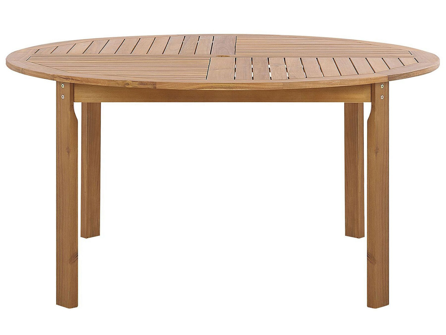 Garden Dining Set 6 Seater TOLVE Acacia Wood Brown
