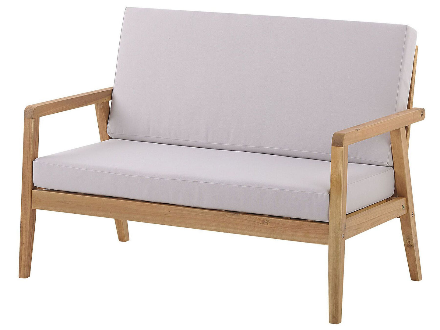 Garden Lounge Set with Table 4 Seater PALLANO Acacia Wood Taupe