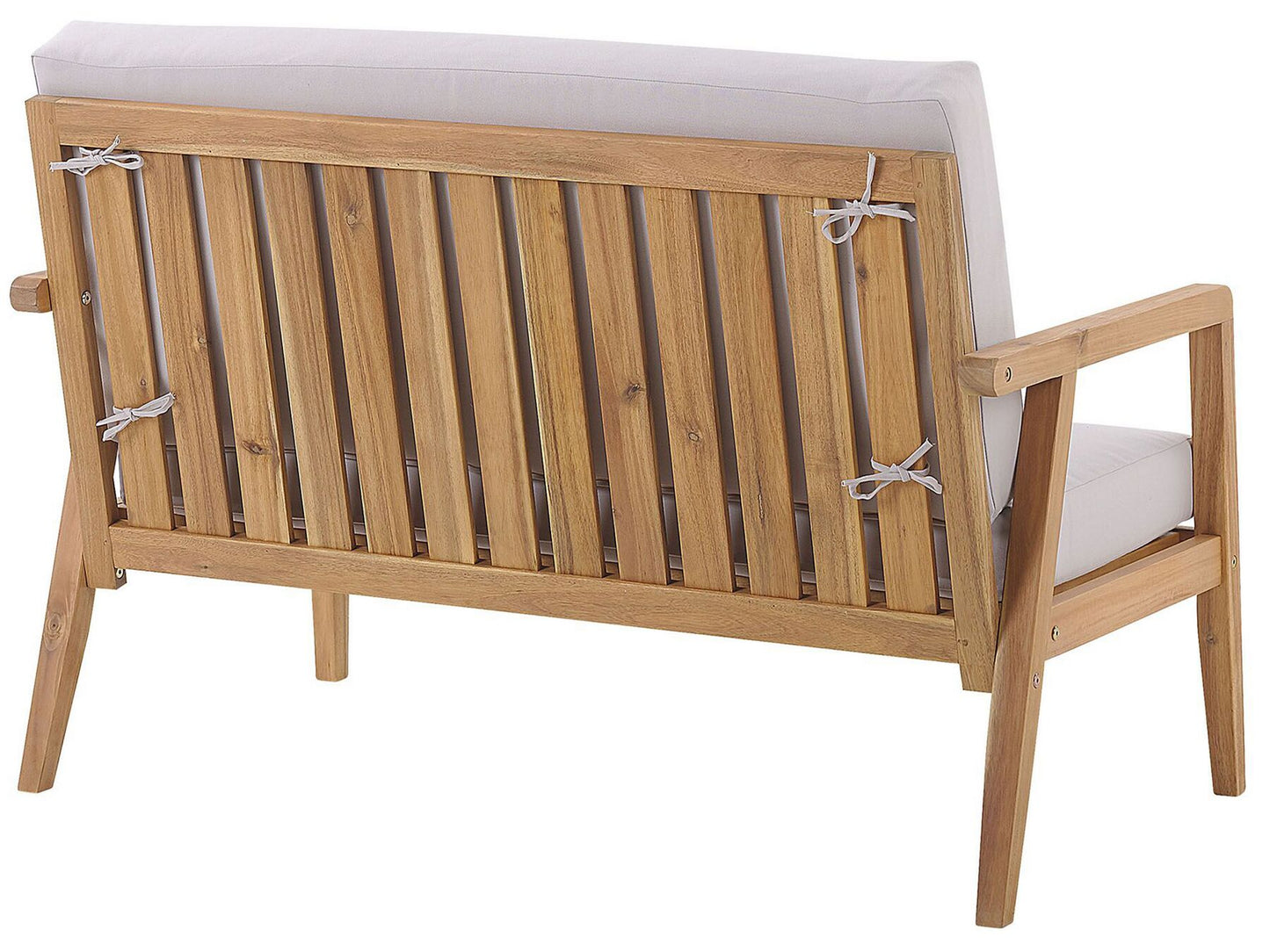 Garden Lounge Set with Table 4 Seater PALLANO Acacia Wood Taupe