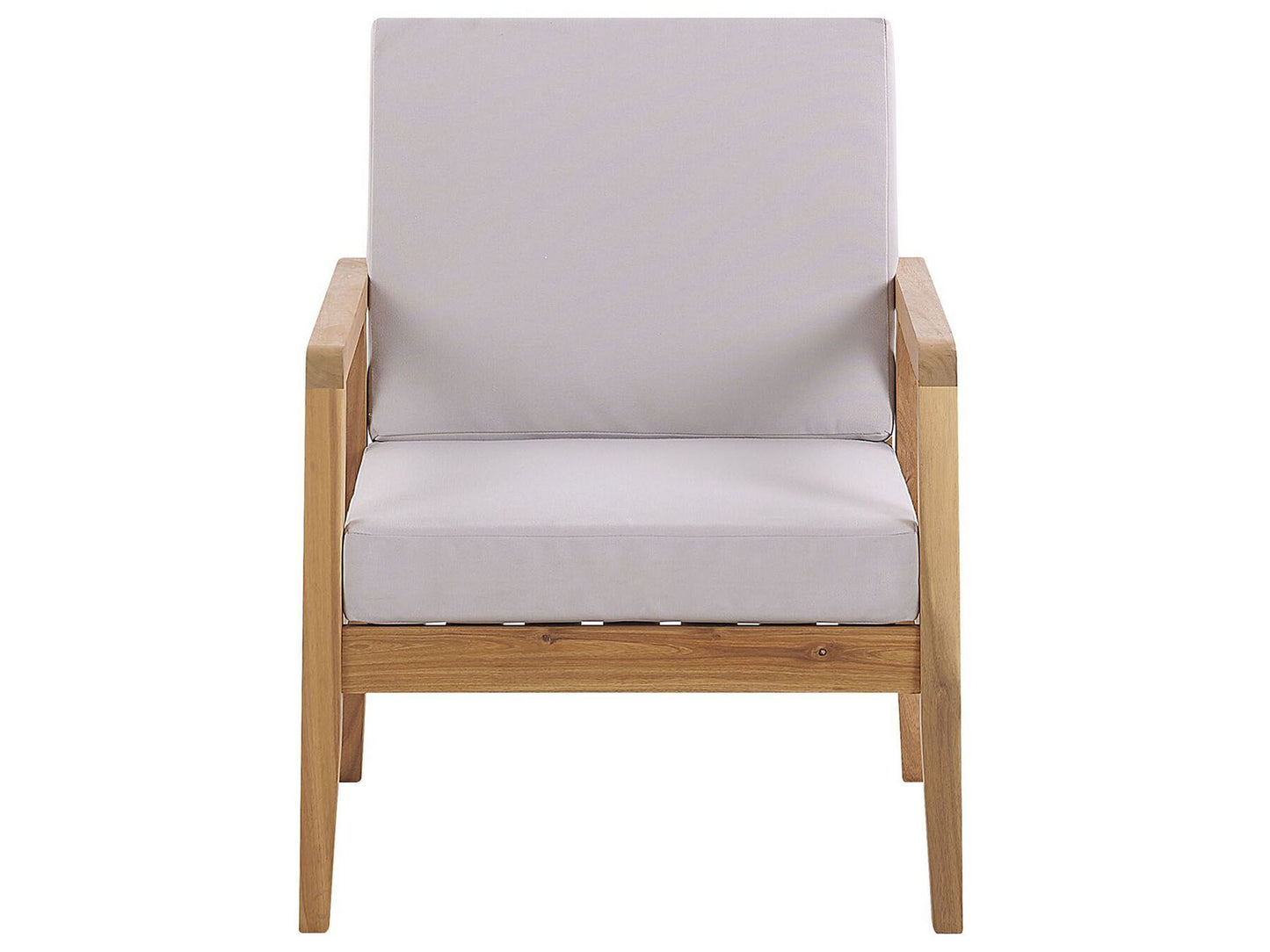 Garden Lounge Set with Table 4 Seater PALLANO Acacia Wood Taupe