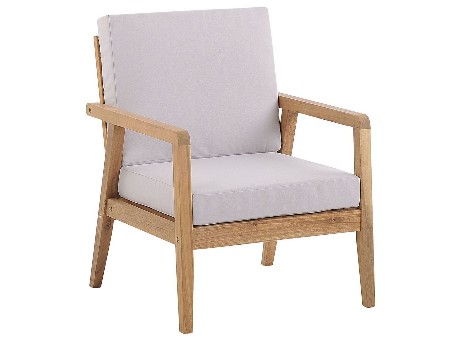 Garden Lounge Set with Table 4 Seater PALLANO Acacia Wood Taupe