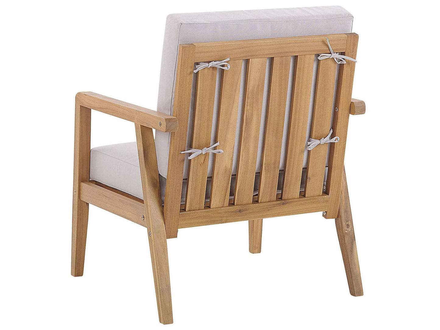Garden Lounge Set with Table 4 Seater PALLANO Acacia Wood Taupe