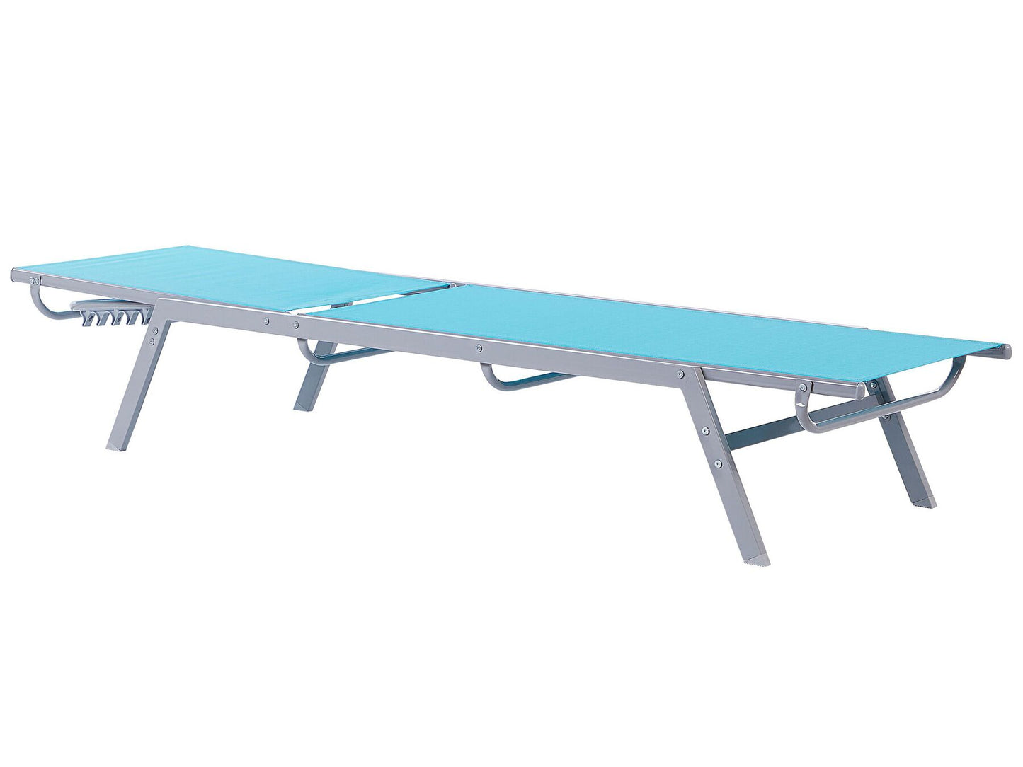 Steel Reclining Sun Lounger Blue NOLI