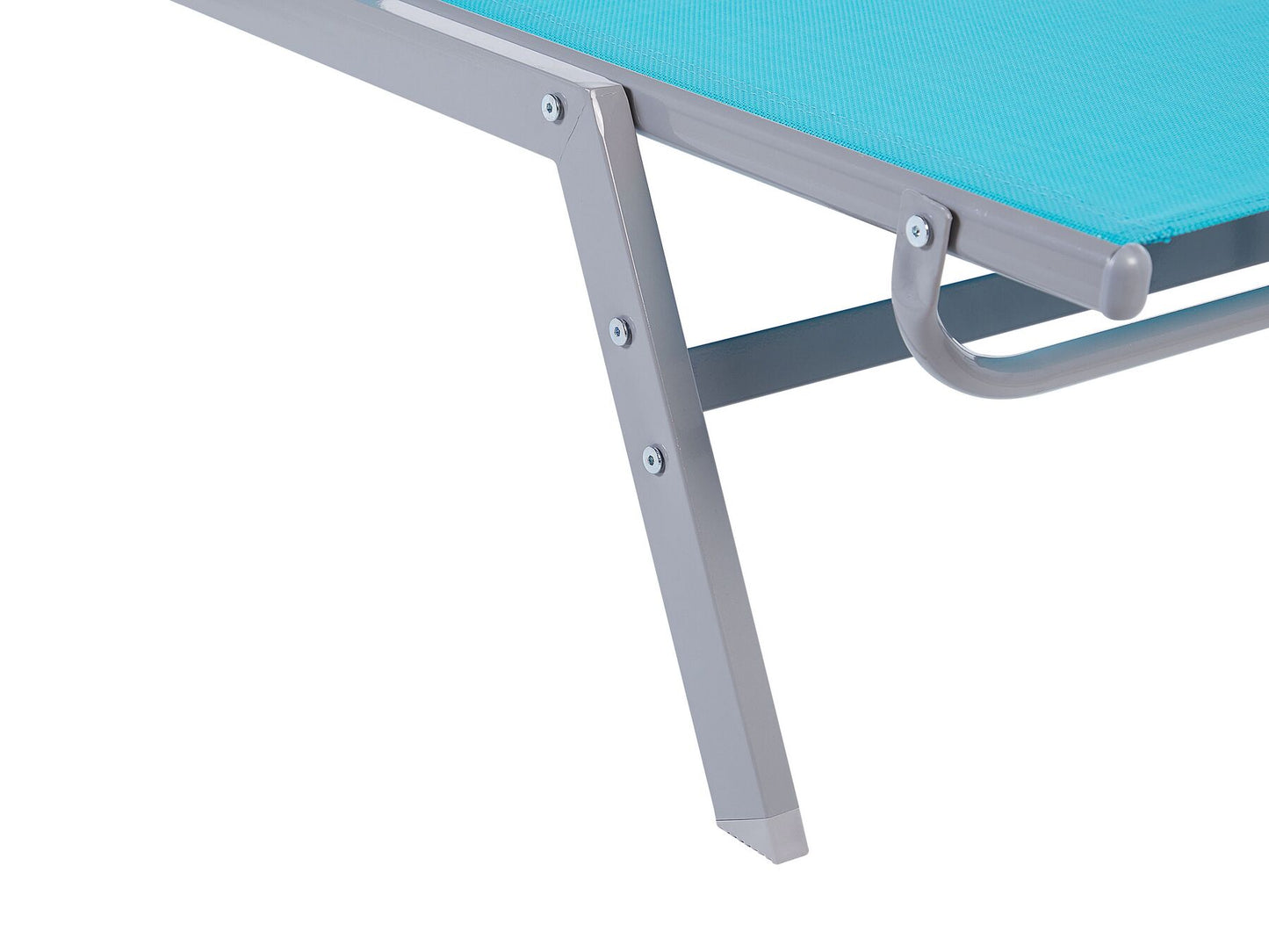 Steel Reclining Sun Lounger Blue NOLI