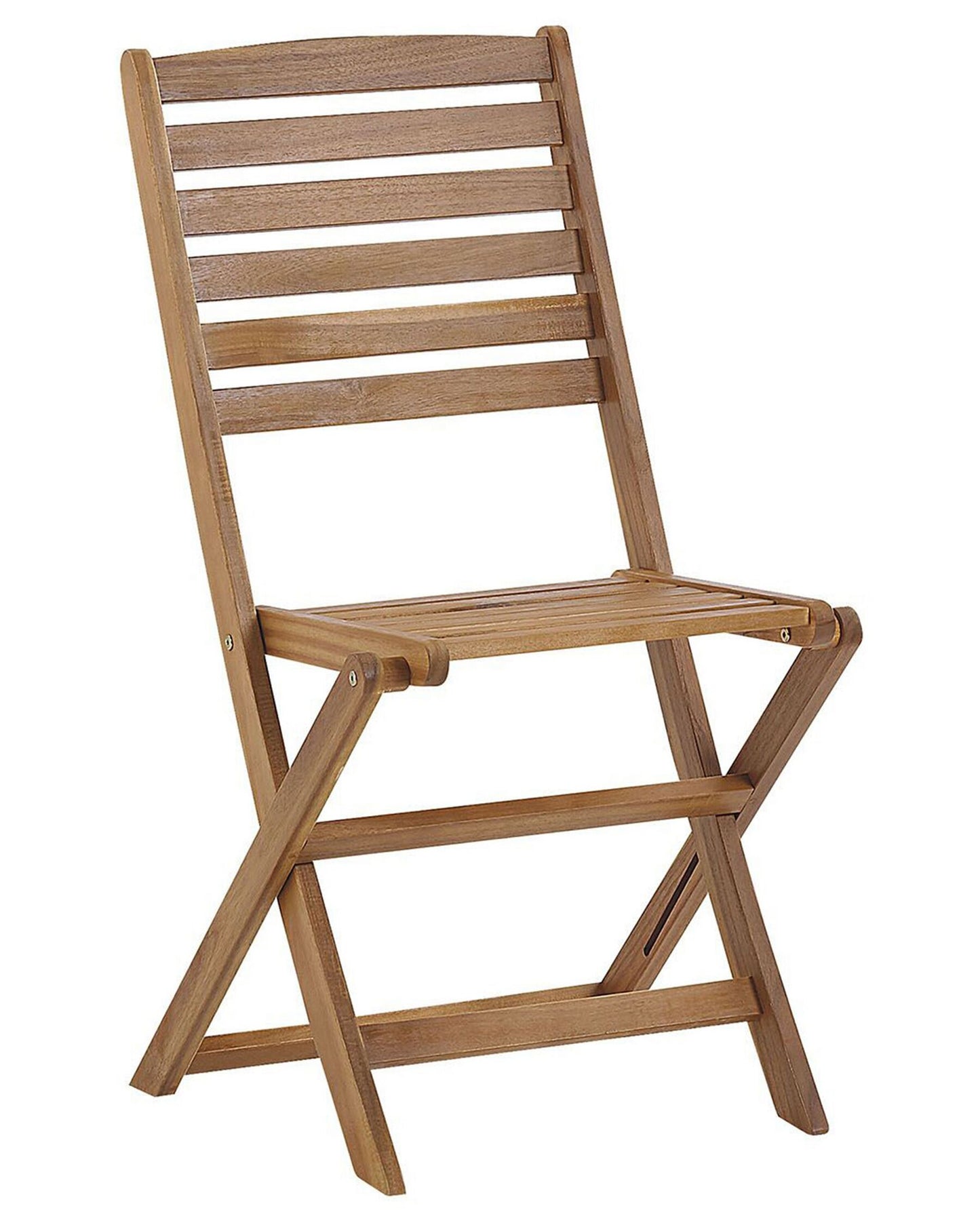 Set of 6 Garden Chairs TOLVE Acacia Wood Brown