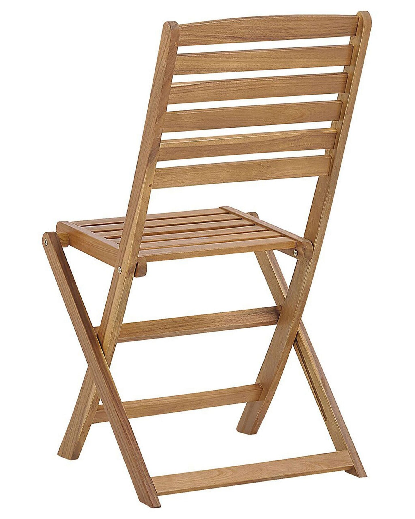Set of 6 Garden Chairs TOLVE Acacia Wood Brown