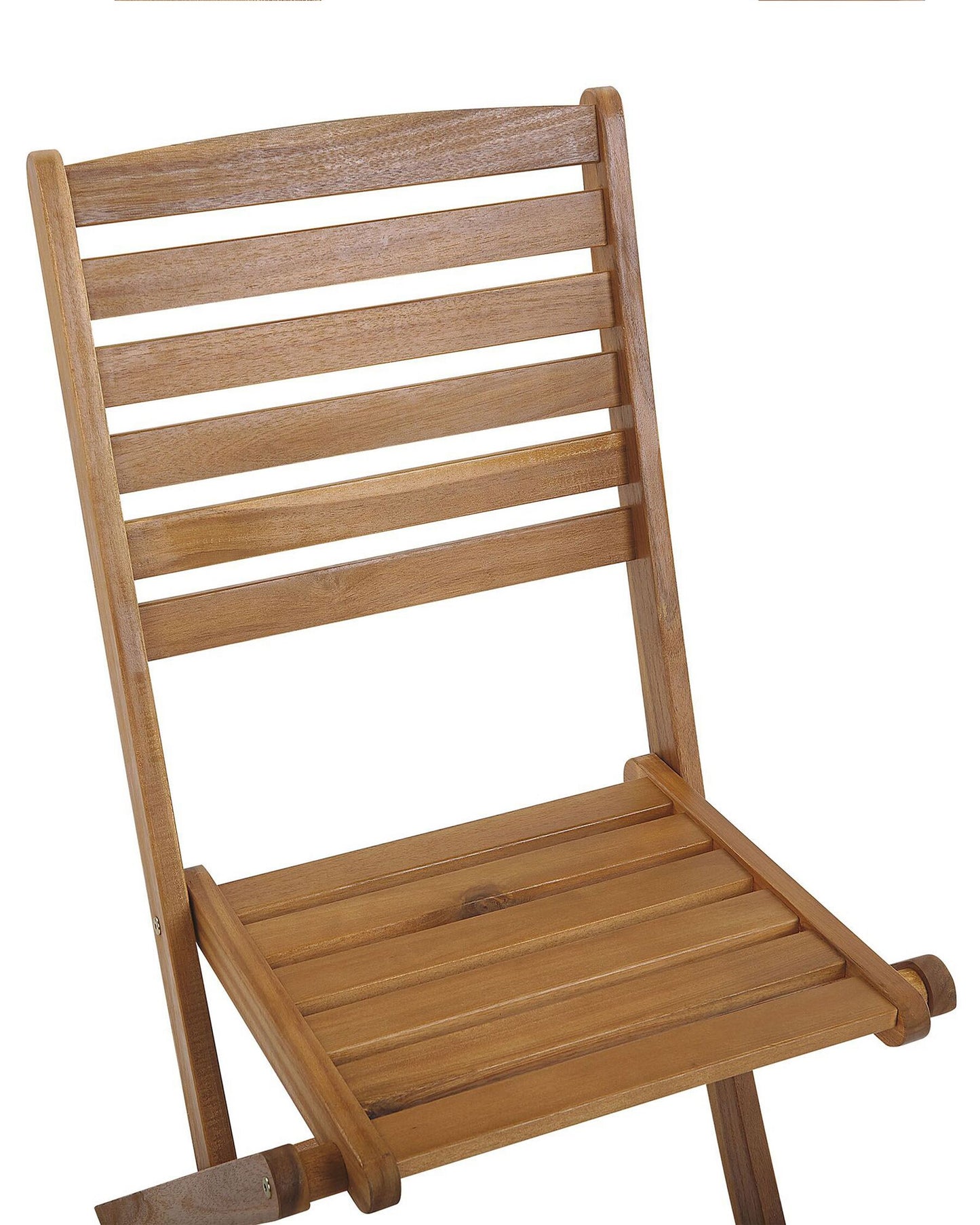 Set of 6 Garden Chairs TOLVE Acacia Wood Brown
