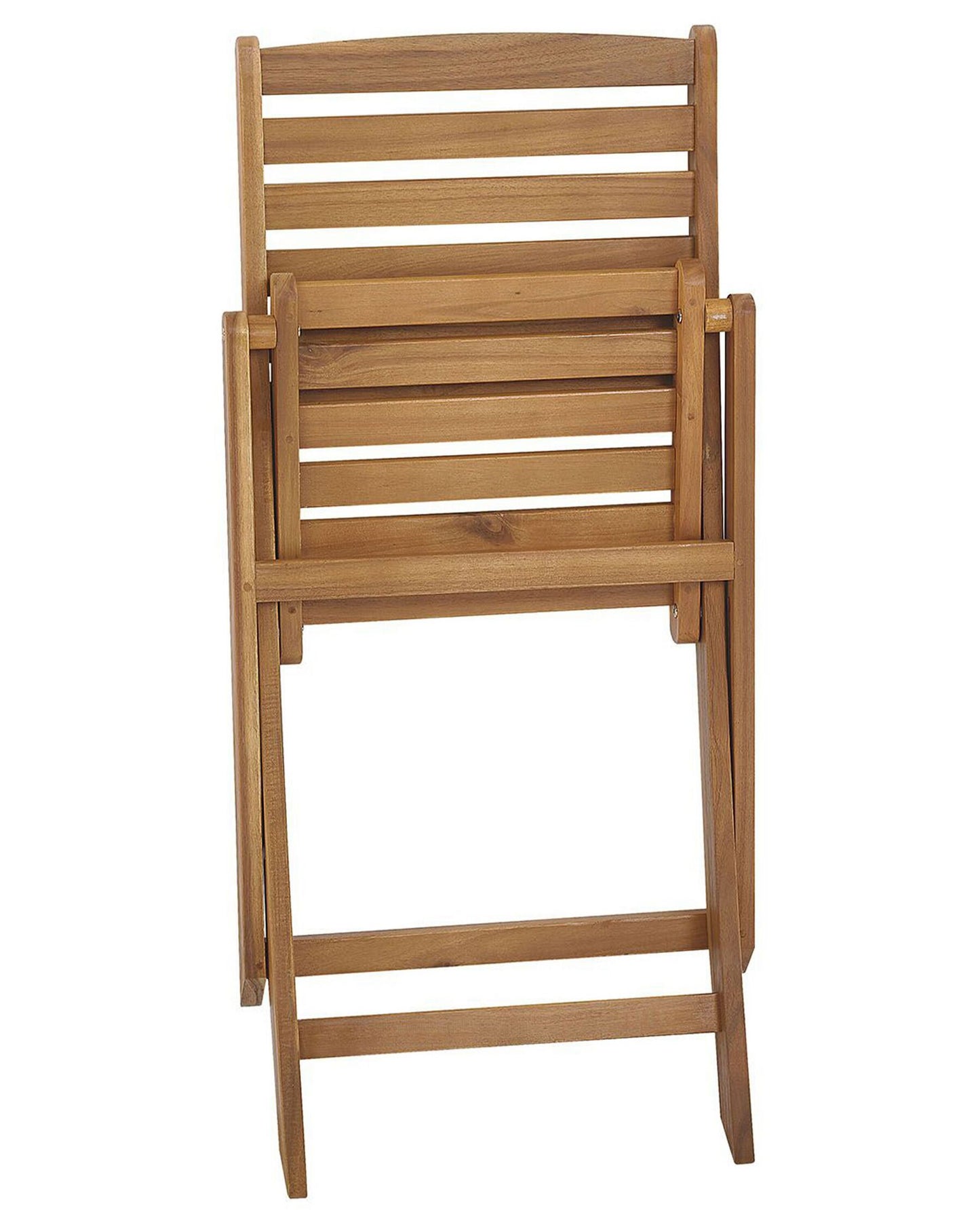Set of 6 Garden Chairs TOLVE Acacia Wood Brown