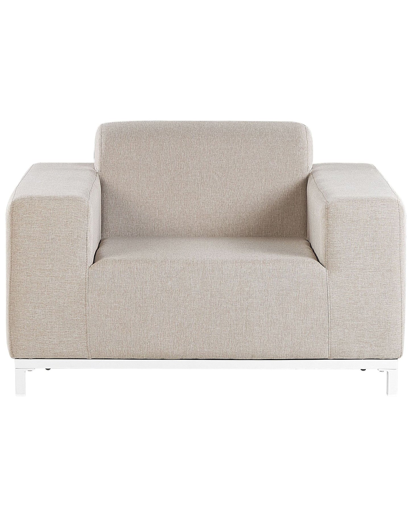 Set of 2 Garden Armchairs ROVIGO Fabric Beige