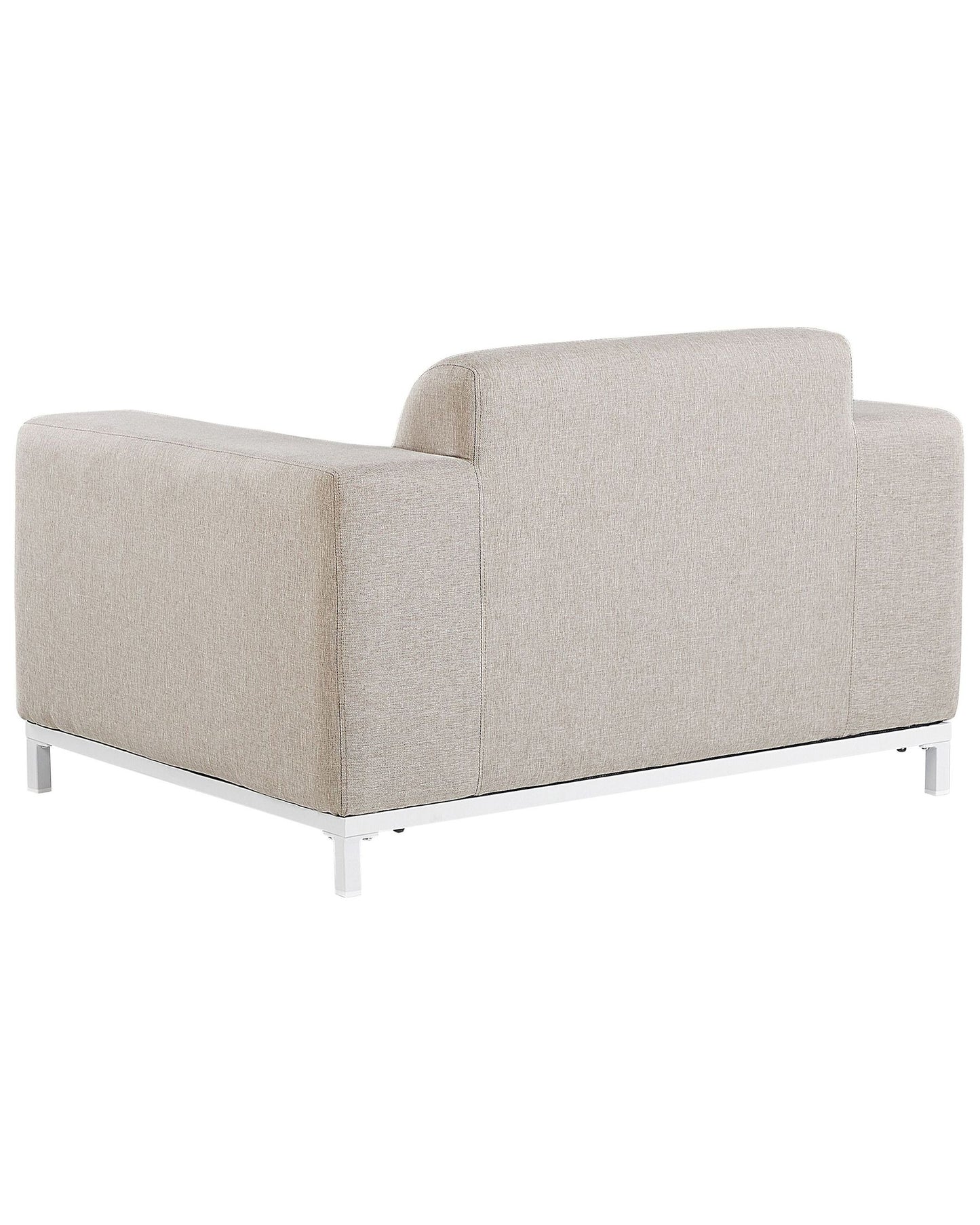 Set of 2 Garden Armchairs ROVIGO Fabric Beige