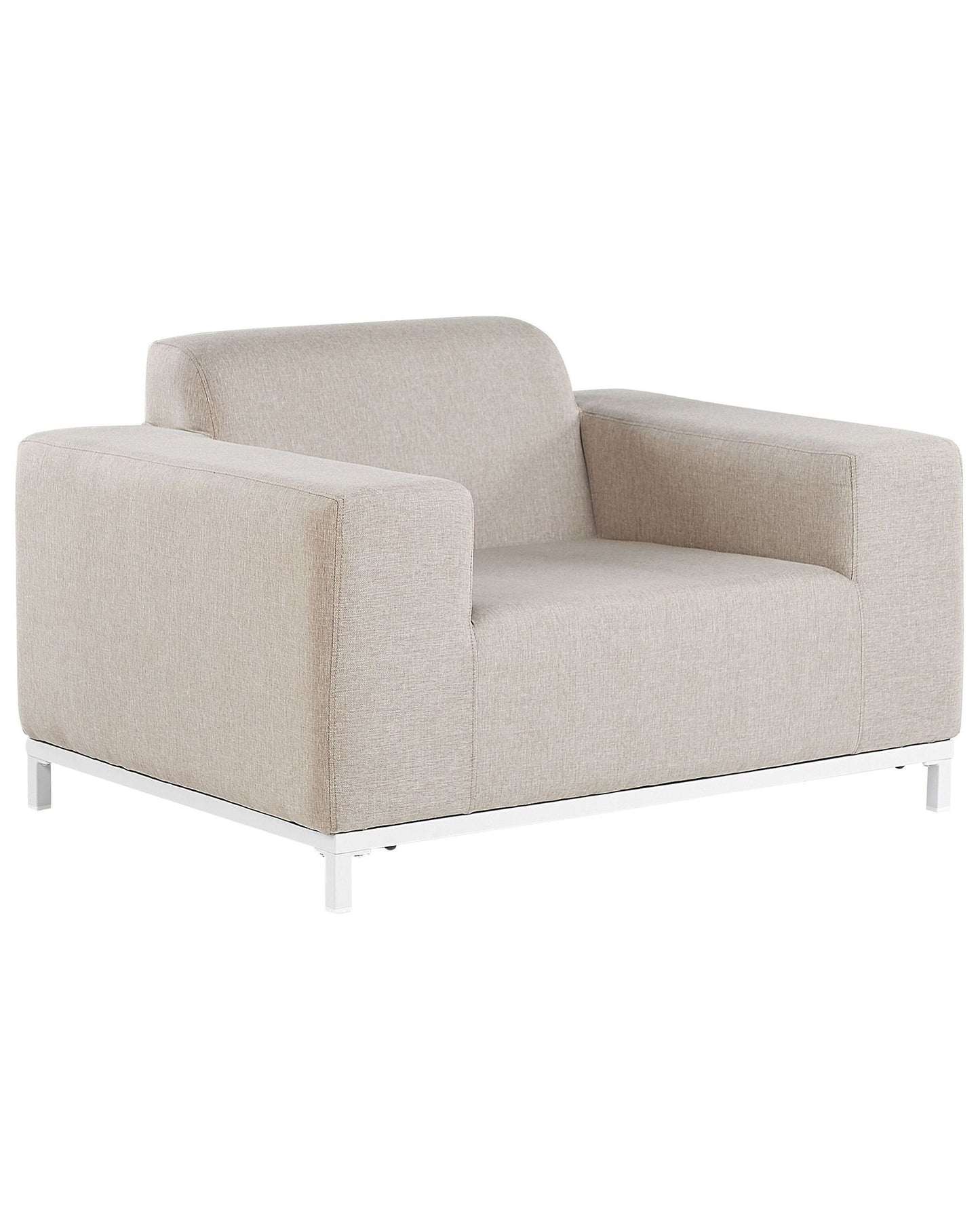 Set of 2 Garden Armchairs ROVIGO Fabric Beige