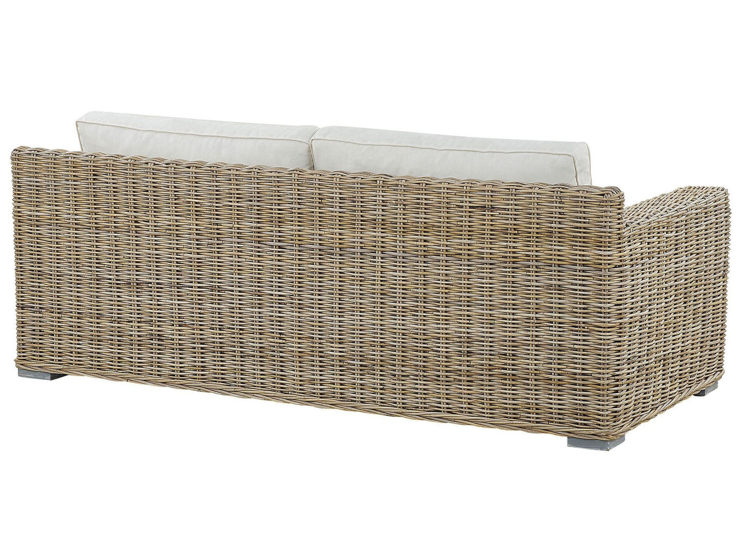Garden Sofa 2 Seater ARDEA Rattan Light Brown