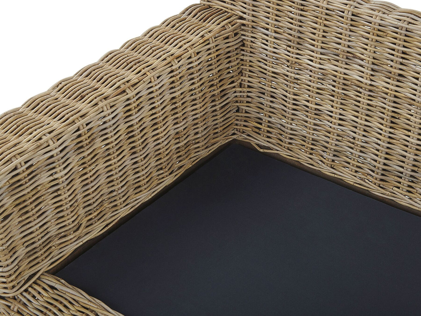 Garden Sofa 2 Seater ARDEA Rattan Light Brown